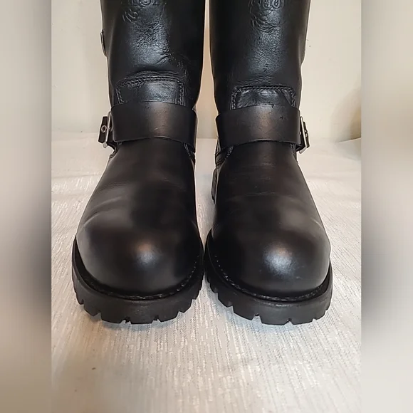 Red Wing Black Leathersteel toe Motorcycle Boots 988. Excellent condition